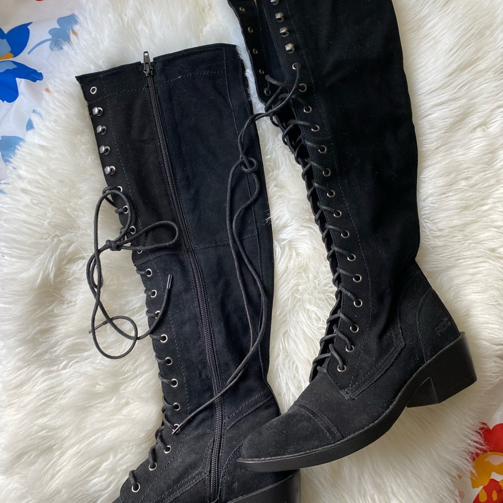 Roc Boots Australia Bordeaux Boots Black Suede